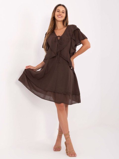 Sukienka w stylu boho idealna na lato – model oversize z falbanami Sukienka w stylu boho idealna na lato – model oversize z falbanami