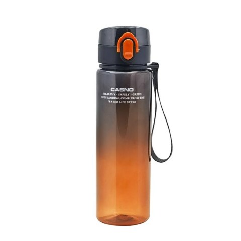 Butelka na wodę, bidon 560ML CASNO OMBRE czarny pomarańczowy BD52 Butelka na wodę, bidon 560ML CASNO OMBRE czarny pomarańczowy BD52