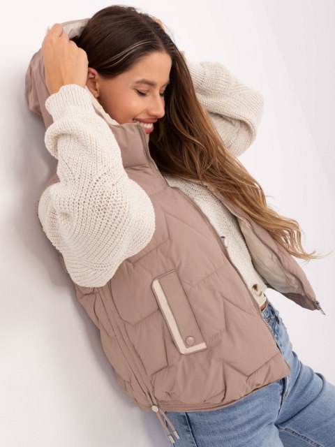 Kamizelka MBM-KZ-2502.27 ciemny bezowy 2XL Kamizelka MBM-KZ-2502.27 ciemny bezowy 2XL