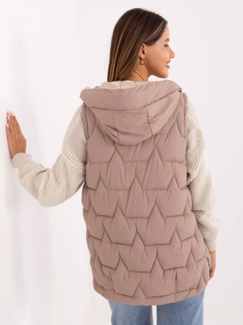 Kamizelka MBM-KZ-2516.96 ciemny bezowy L Kamizelka MBM-KZ-2516.96 ciemny bezowy L