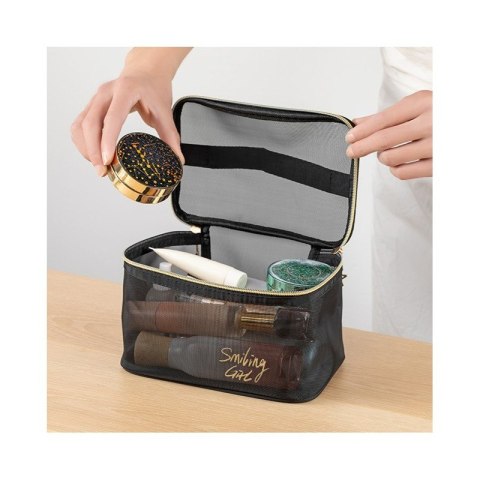 Kosmetyczka organizer na kosmetyki SMILING GIRL rozm. L 22x15x12cm KS108 Kosmetyczka organizer na kosmetyki SMILING GIRL rozm. L 22x15x12cm KS108