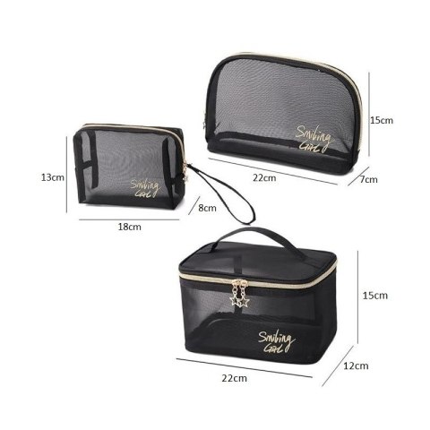 Kosmetyczka organizer na kosmetyki SMILING GIRL rozm. S 22x15x7cm KS110 Kosmetyczka organizer na kosmetyki SMILING GIRL rozm. S 22x15x7cm KS110