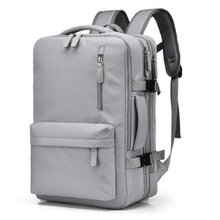 Plecak podróżny, kabinowy do samolotu, wodoodporny z USB, 44x30x16/26cm PL173