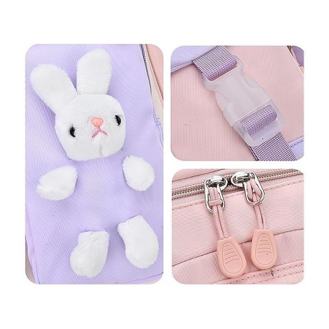 Plecak RABBIT sweet szkolny uniwersalny kieszonki, odblaski PL163FIO Plecak RABBIT sweet szkolny uniwersalny kieszonki, odblaski PL163FIO