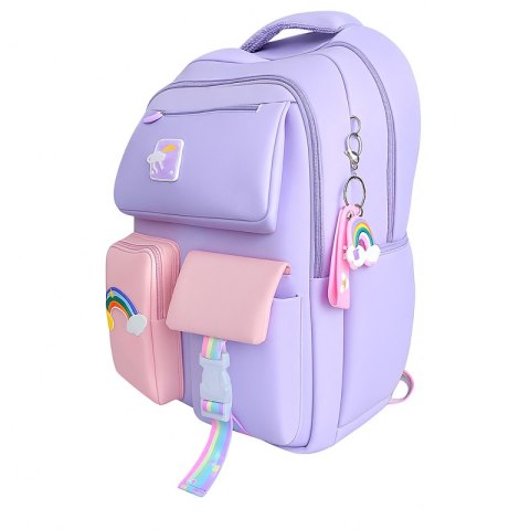 Plecak RAINBOW sweet szkolny uniwersalny kieszonki, odblaski PL160FIO Plecak RAINBOW sweet szkolny uniwersalny kieszonki, odblaski PL160FIO
