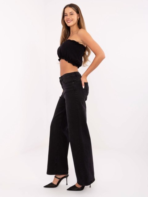 SUBLEVEL czarne jeansy wide leg rozmiar L