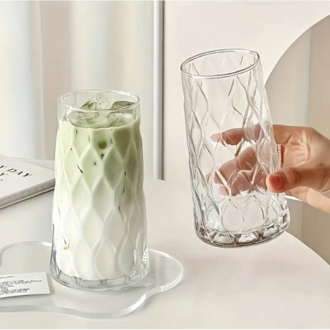 Szklanka falowana wysoka 475 ml grube szkło 1szt SZK184 Szklanka falowana wysoka 475 ml grube szkło 1szt SZK184