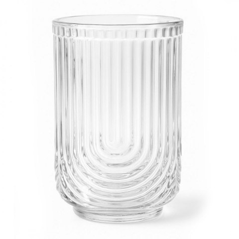 Szklanka ryflowana wysoka 420 ml grube szkło 1szt SZK64 Szklanka ryflowana wysoka 420 ml grube szkło 1szt SZK64