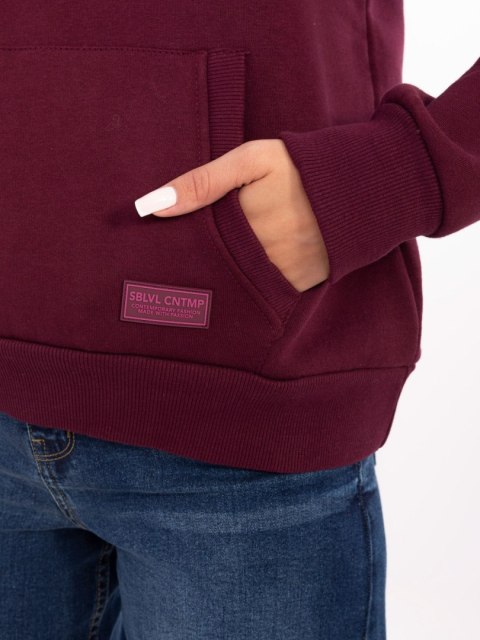 Bluza D10600BI02690A8NO bordowy S
