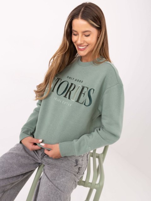 Bluza D10608BC02801A3NO pistacjowy XXL