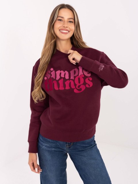 Bluza D10608BC02801A4NO bordowy S