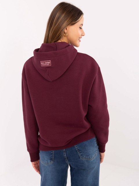 Bluza D10608BC02802A4NO bordowy S