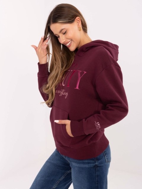 Bluza D10608BC02802A4NO bordowy S
