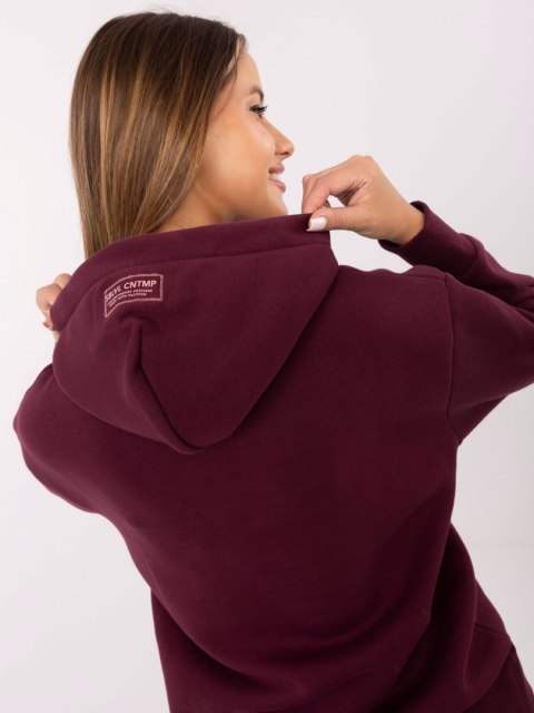 Bluza D10608BC02802A4NO bordowy XS