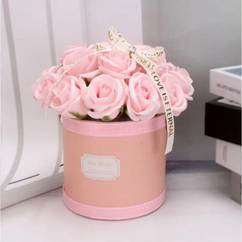 Flower box, bukiet zapachowych kwiatów mydlanych w pudełku 21szt. BUK08R