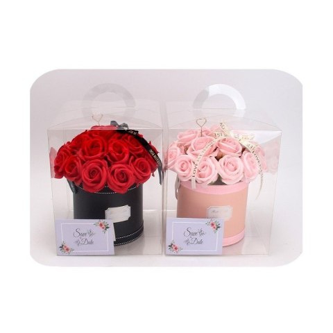 Flower box, bukiet zapachowych kwiatów mydlanych w pudełku 21szt. BUK08R