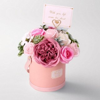 Flower box BUK10R – Zapachowy bukiet mydlany w ozdobnym pudełku