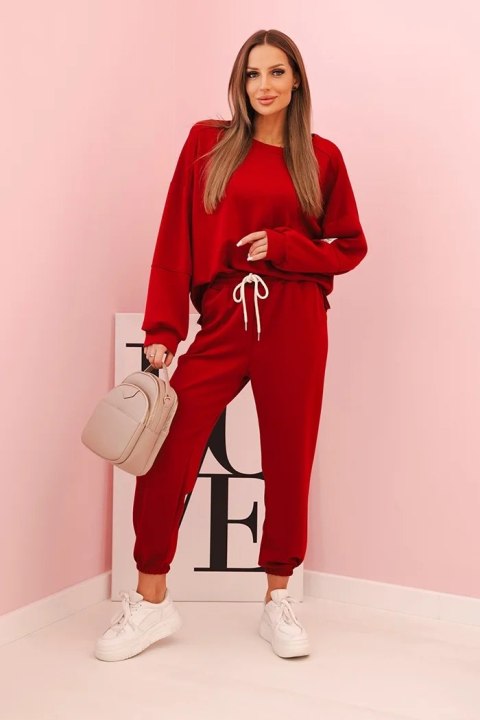 Komplet bluza + spodnie masełko bordowy Komplet bluza + spodnie masełko bordowy