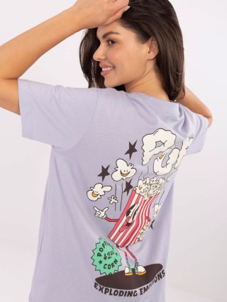 T-shirt D12022AI02645S jasny fioletowy XS