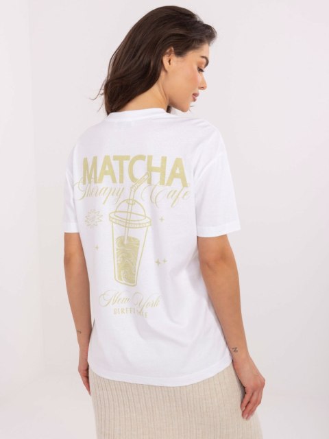T-shirt D12022M02645R biały XL