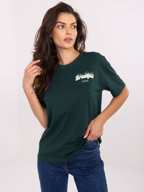 T-shirt D12022M02645R ciemny zielony L