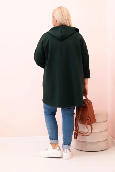 Bluza z nadrukiem i ozdobnym suwakiem – Plus Size Bluza z nadrukiem i ozdobnym suwakiem – Plus Size