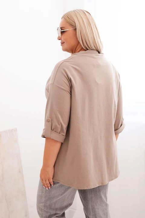 Bluzka damska L–3XL z efektownym dekoltem