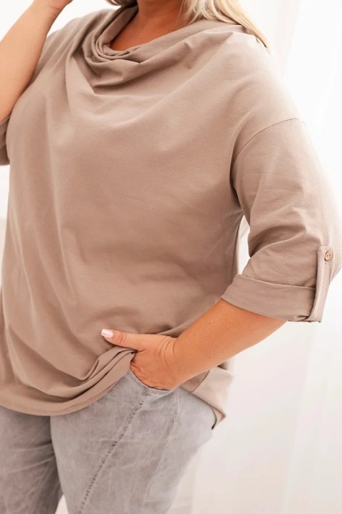 Stylowa bluzka fango plus size do pracy i na co dzień