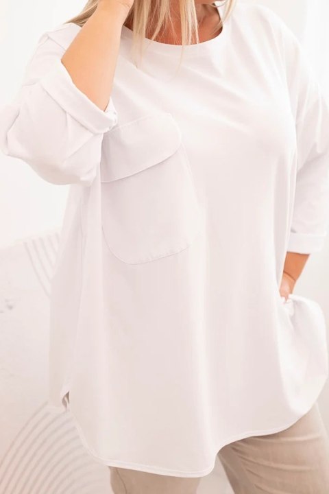 Stylowa bluzka Plus Size z bawełną