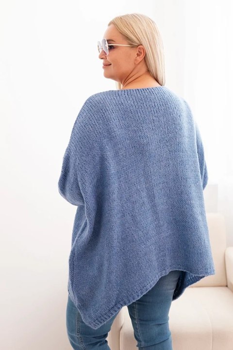Stylowy sweter jeansowy Plus Size z akrylu i poliamidu – wygodny i modny. Stylowy sweter jeansowy Plus Size z akrylu i poliamidu – wygodny i modny.