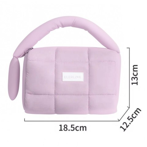 Kosmetyczka damska pikowana kuferek z rączką 18,5 x 12,5 x 13 cm KS140FIO Kosmetyczka damska pikowana kuferek z rączką 18,5 x 12,5 x 13 cm KS140FIO