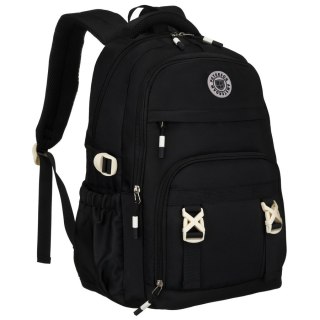 Plecak szkolny Peterson czarny – pojemny, wodoodporny, z przegrodą na laptopa