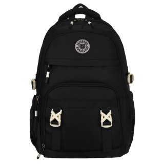 Plecak szkolny Peterson czarny – pojemny, wodoodporny, z przegrodą na laptopa