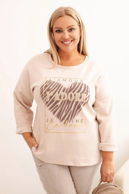 Sukienka damska Plus Size z haftem bawełniana