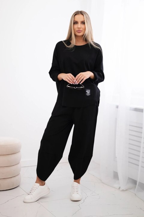 Komplet Punto Milano Winter bluza + spodnie czarny