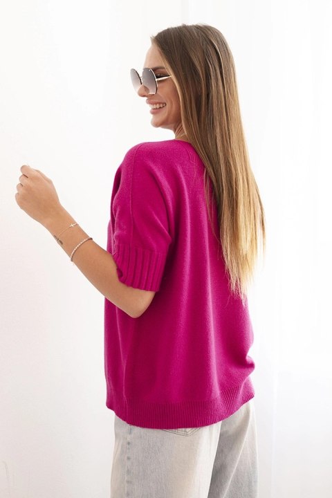 Oversize’owy sweter damski z włoskiej produkcji, wiskoza i wełna