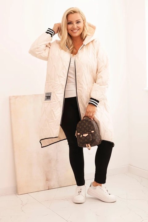 pikowana kurtka oversize Stylowy Wieszak