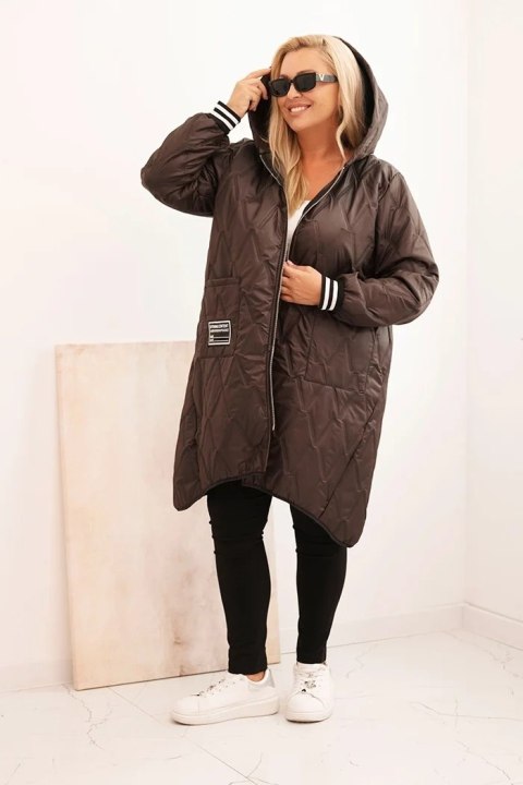 pikowana kurtka oversize Stylowy Wieszak