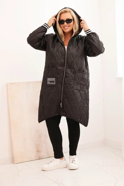 pikowana kurtka oversize Stylowy Wieszak