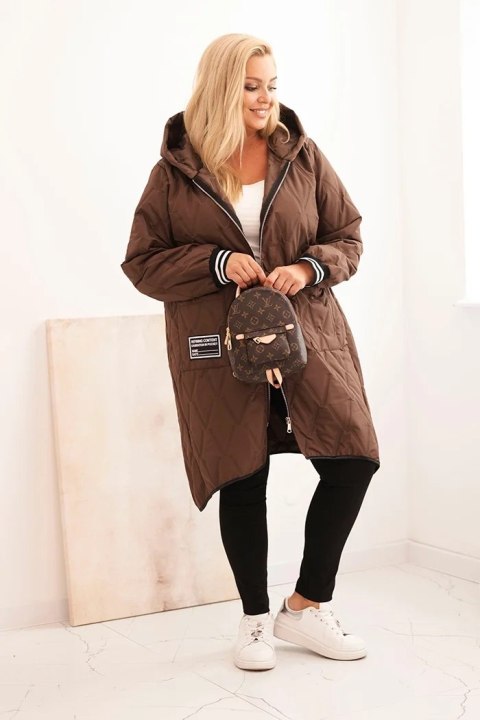 pikowana kurtka oversize Stylowy Wieszak