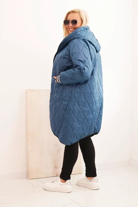 kurtka oversize z mankietami w paski