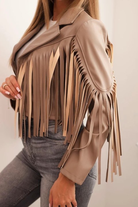 Elegancka kurtka damska boho fango – kolekcja Stylowy Wieszak