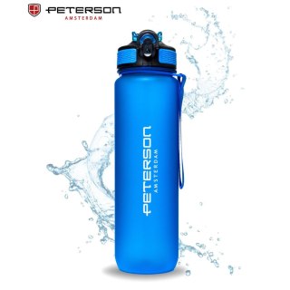 Niebieski bidon o pojemności 1000ml wykonany z tritanu - Peterson