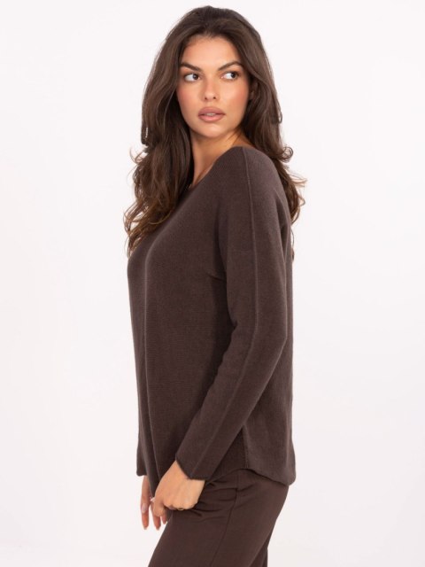 Sweter IT-SW-2219.63 ciemny brązowy