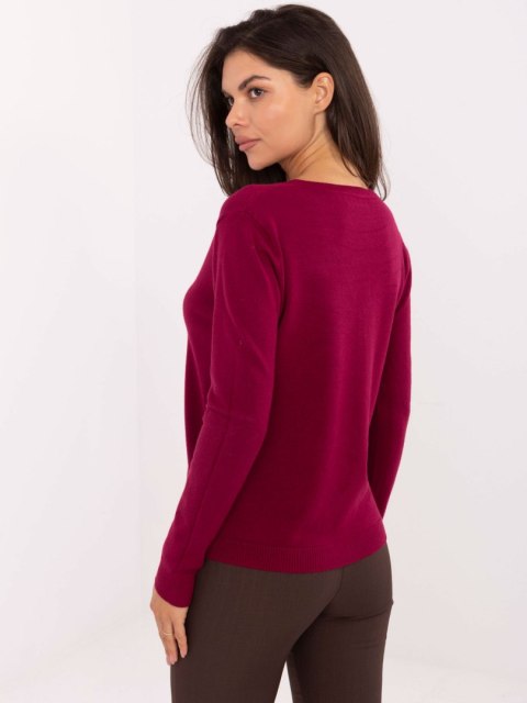 Sweter PM-SW-M1620.68 bordowy L/XL
