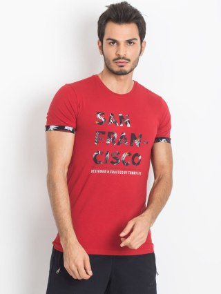 T-shirt 298-TS-TL-87307.02X czerwony S