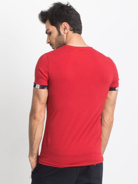 T-shirt 298-TS-TL-87307.02X czerwony S