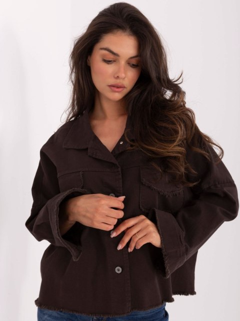 Koszula IT-KS-FL5779.87 ciemny brązowy