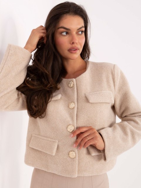Kurtka IT-KR-FL9586.64 jasny beżowy L/XL