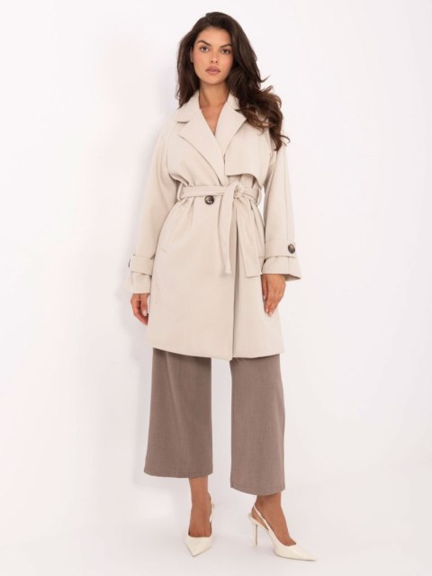 Płaszcz IT-PL-A9589.58 jasny beżowy